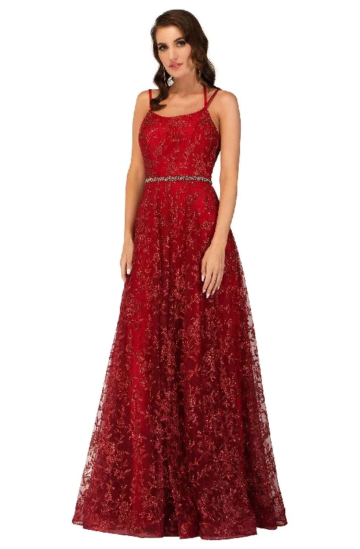 Fantastic Deals Cecilia Couture - 2121 Glittered Scoop Long Dress