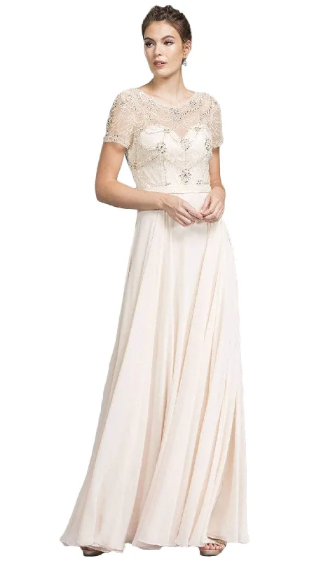 Grand Opening Sale Aspeed Design - Lace Embellished Sheath Prom Dress
