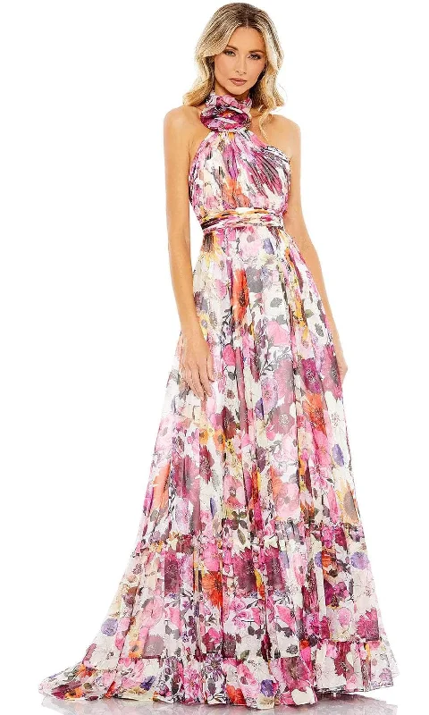 Buy More, Save More Mac Duggal 68108 - Floral Printed A-line Gown