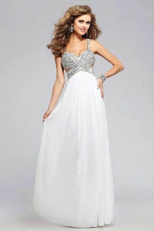 Incredible Offers Faviana 7710 Surplice Sweetheart Chiffon Gown - 1 pc Ivory in Size 6 Available Incredible Offers Faviana 7710 Surplice Sweetheart Chiffon Gown - 1 pc Ivory in Size 6 Available