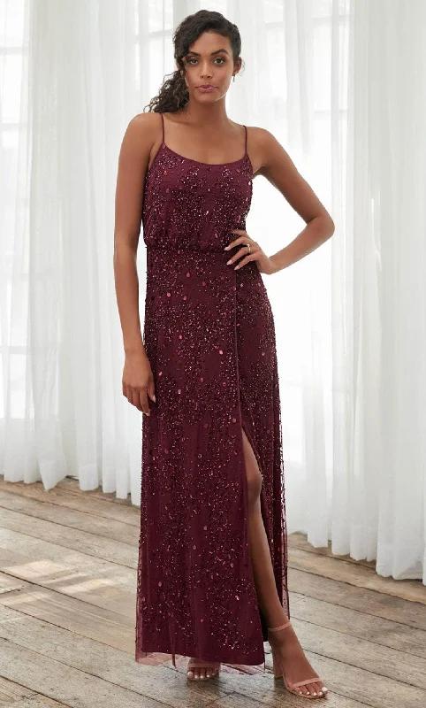 Super Bargain Adrianna Papell Platinum 40390 - Embellished Column Dress