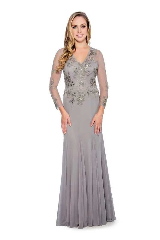 Stock Clearance Decode 1.8 - Floral Embroidered V-Neck Trumpet Gown 184244 - 1 pc Silver In Size 10 Available Stock Clearance Decode 1.8 - Floral Embroidered V-Neck Trumpet Gown 184244 - 1 pc Silver In Size 10 Available