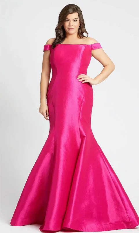 Bonus Savings Mac Duggal 66803 - Off-Shoulder Trumpet Prom Gown
