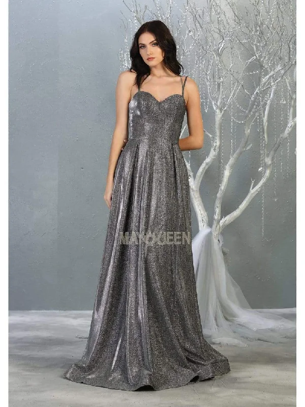 Final Sale May Queen - MQ1760 Strappy Sweetheart Bodice A-Line Dress