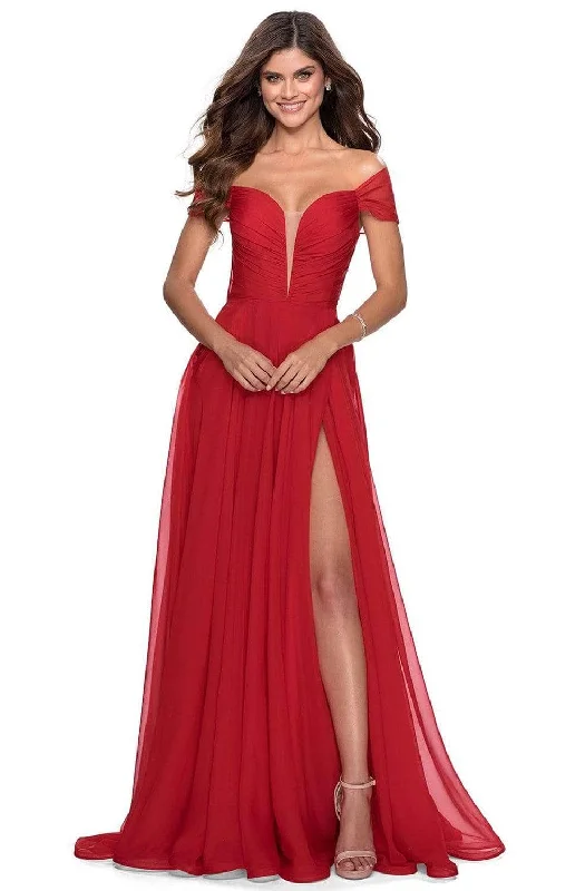 Special Discount La Femme - Deep Sweetheart A-Line Evening Dress 28546SC