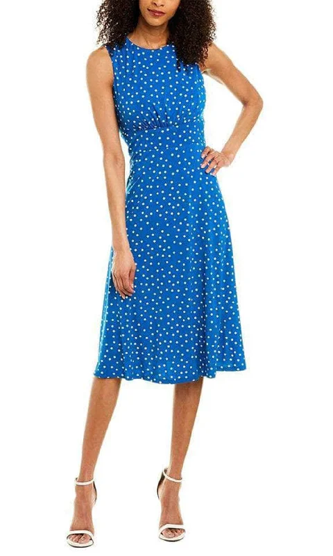 Special Offer London Times T4252M - Sleeveless Knee-Length Dress