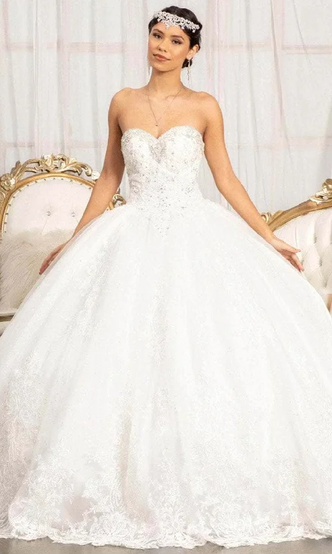 Fantastic Deals Elizabeth K GL3017 - Strapless Sweetheart Wedding Dress