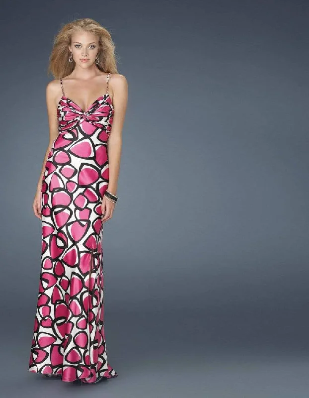 Final Clearance La Femme - 14221 Long Printed Dress