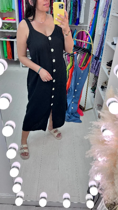 New Arrival Ilay Button Front Cheesecloth Dress