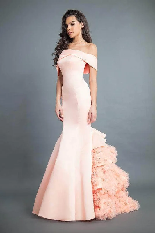 The Best Prices Rachel Allan Couture - 8355 Ruffled Detail Mermaid Prom Dress