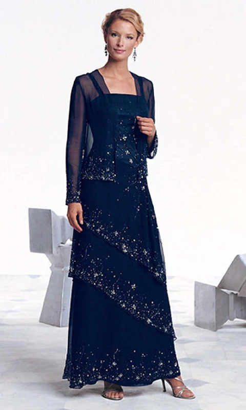 Huge Discounts Cameron Blake by Mon Cheri - Ornate Tiered A-Line Dress with Sheer Jacket 17610 - 1 pc Sage In Size 6 Available Huge Discounts Cameron Blake by Mon Cheri - Ornate Tiered A-Line Dress with Sheer Jacket 17610 - 1 pc Sage In Size 6 Available