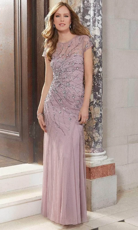 Huge Discounts Mori Lee 72614 - Beaded Illusion Evening Dress