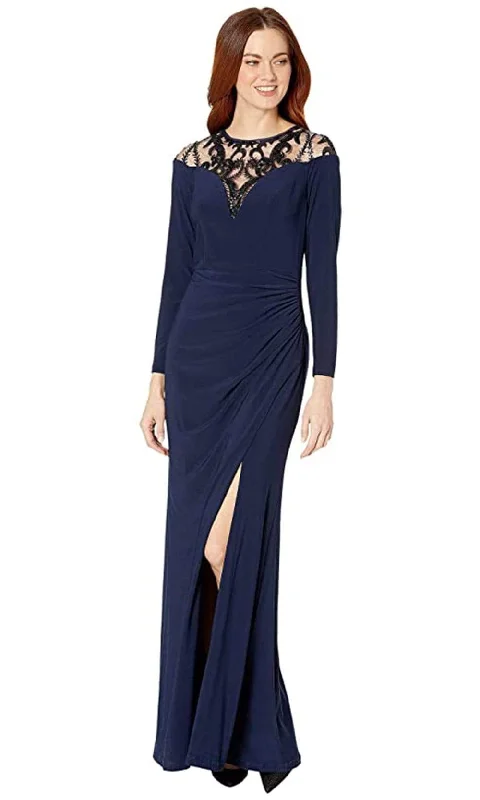 Don't Wait Adrianna Papell - AP1E206953 Embellished Long Sleeve Sheath Dress