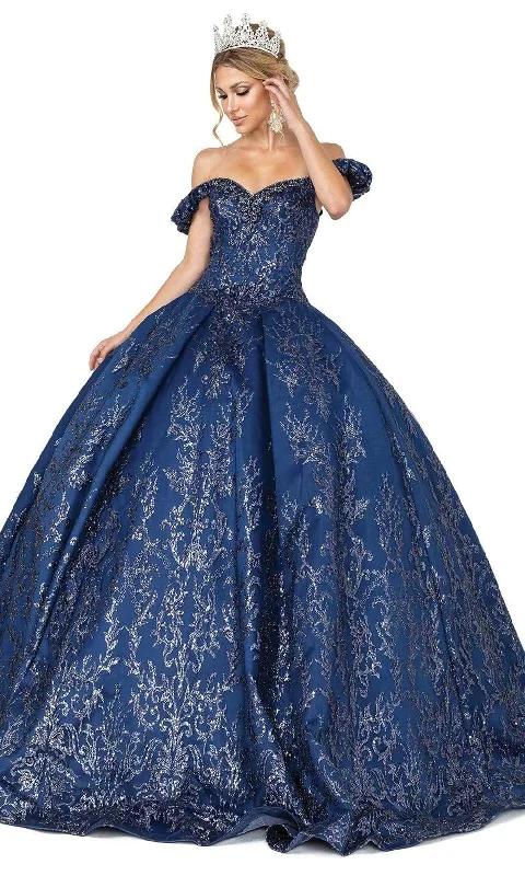 Stock Clearance Dancing Queen - 1643 Beaded Sweetheart Glittery Gown