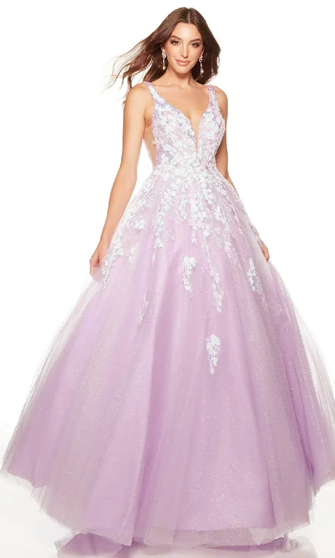 Can't Be Beat Alyce Paris 61301 - Sleeveless Embroidered Prom Gown