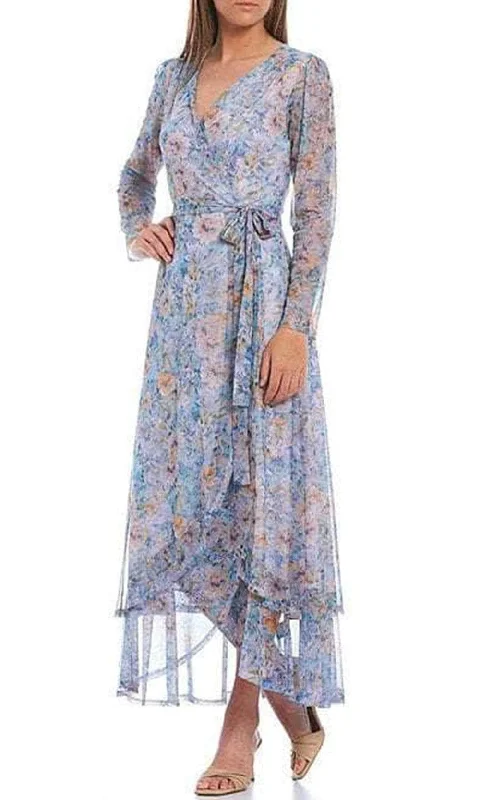 Today’s Deal Laundry HT03D66 - Long Sleeves V-Neck Casual Dress