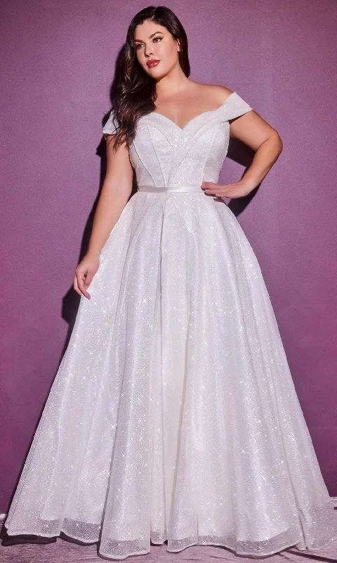 Daily Specials Ladivine Bridals CD214WC - Glitter Off Shoulder Bridal Gown