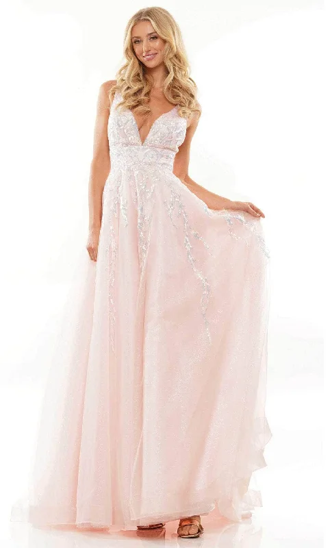 Quick Sale Colors Dress G1103 - Sequined Tulle Prom Dress