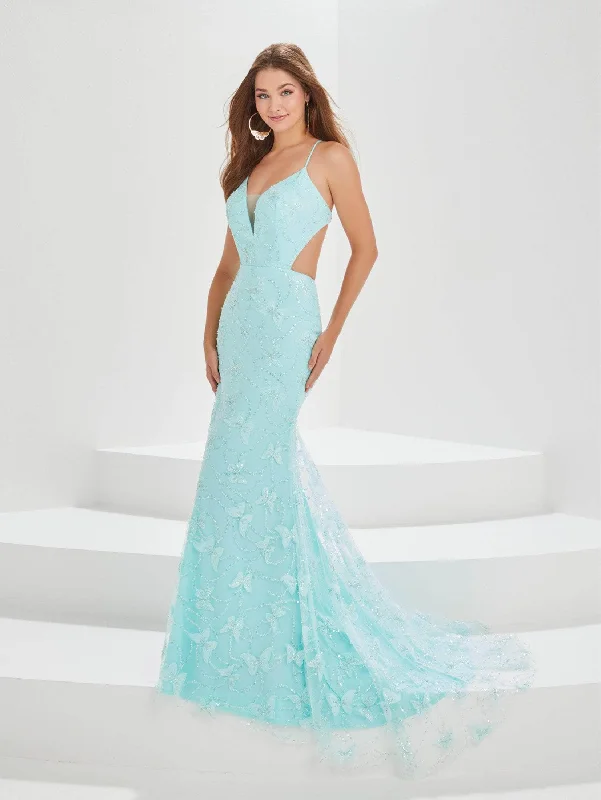 Weekend Special Tiffany Designs by Christina Wu 16013 - Butterfly Laced Prom Gown