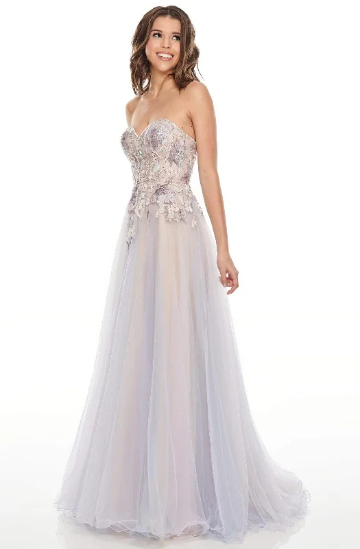 Epic Deals Rachel Allan Prom - 7076 Floral Embroidered Sweetheart Dress