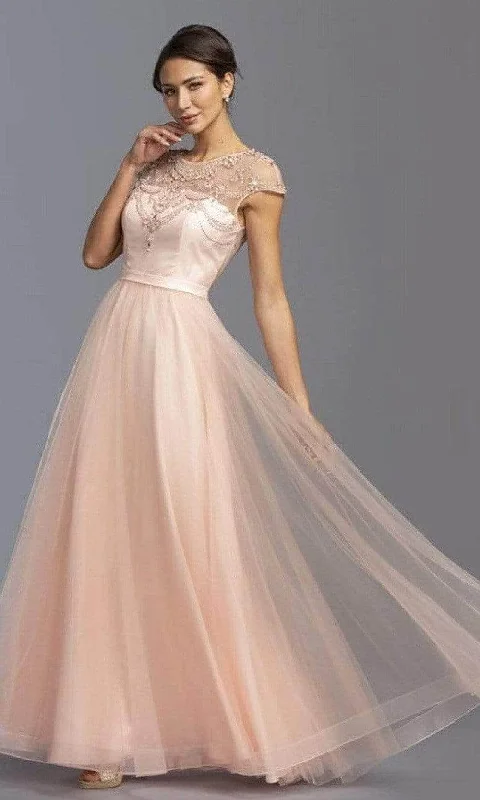 Extra Savings Aspeed Design L2069 - Jewel A-Line Evening Dress