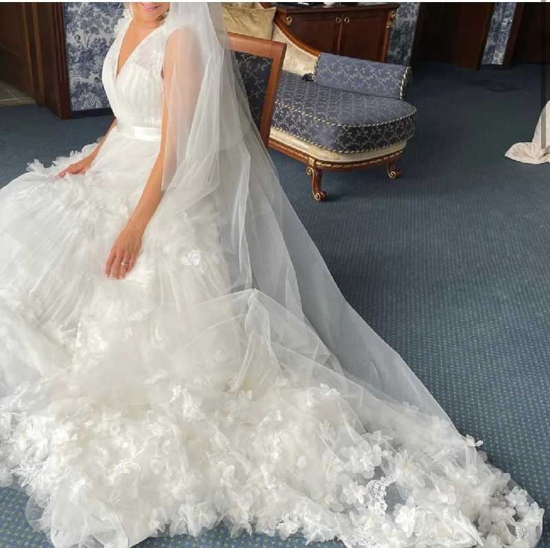 Great Bargains Pronovias MARCHESA FOR PRONOVIAS YIYA princes dress and INDI