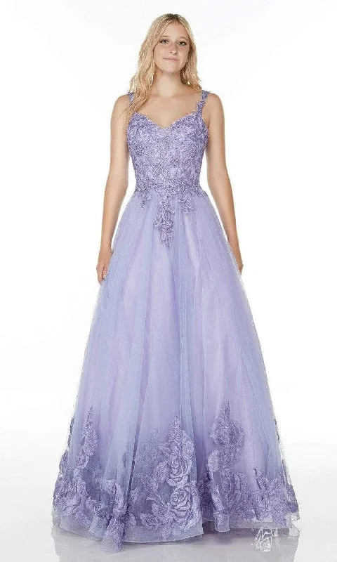 Great Deals Alyce Paris - 61131 Sleeveless Floral Embroidered Ballgown