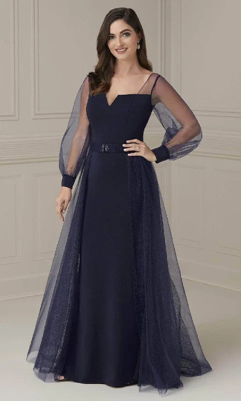 The Best Prices Christina Wu Elegance 17112 - Bishop Sleeve Overskirt Evening Dress