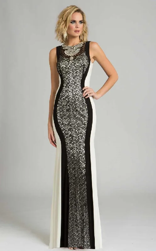 Exclusive Deal Feriani Couture Contrast Lace Overlaid Beaded Long Gown 26239 - 1 pc Black/White In Size 12 Available Exclusive Deal Feriani Couture Contrast Lace Overlaid Beaded Long Gown 26239 - 1 pc Black/White In Size 12 Available