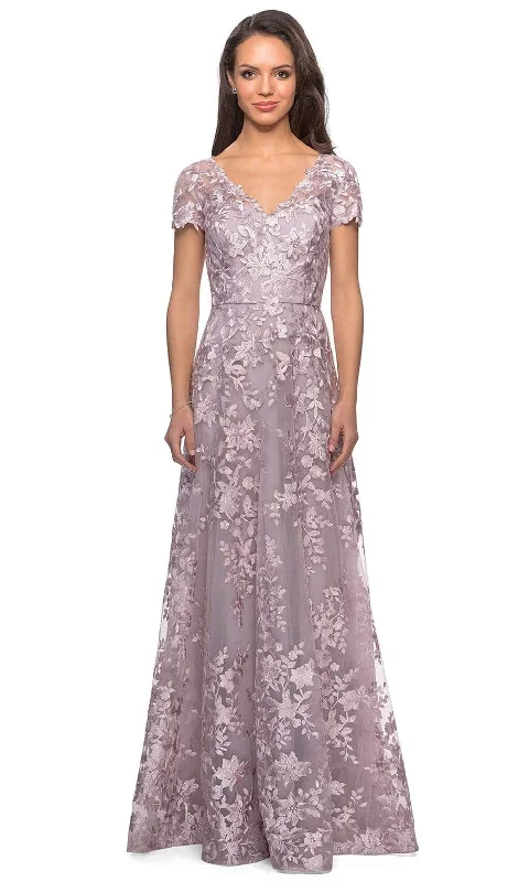 Today's Special La Femme - Floral Embroidered Lace A-Line Dress 27870SC