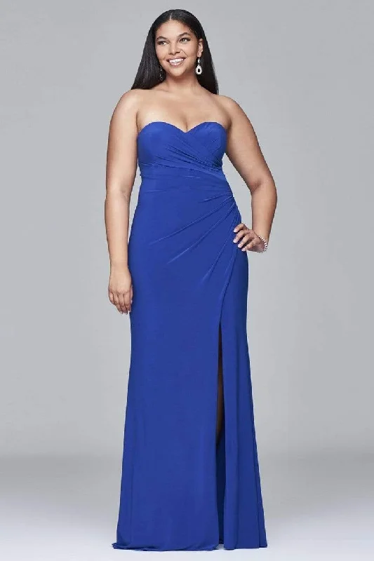 Deep Discounts Faviana - Sweetheart Bodice Dress with High Slit 9413 - 1 pc Black In Size 22W Available Deep Discounts Faviana - Sweetheart Bodice Dress with High Slit 9413 - 1 pc Black In Size 22W Available