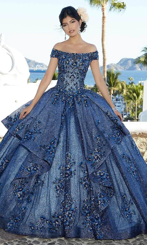 Shop and Save Mori Lee 89364 - Crystal Off-Shoulder Quinceañera Dress
