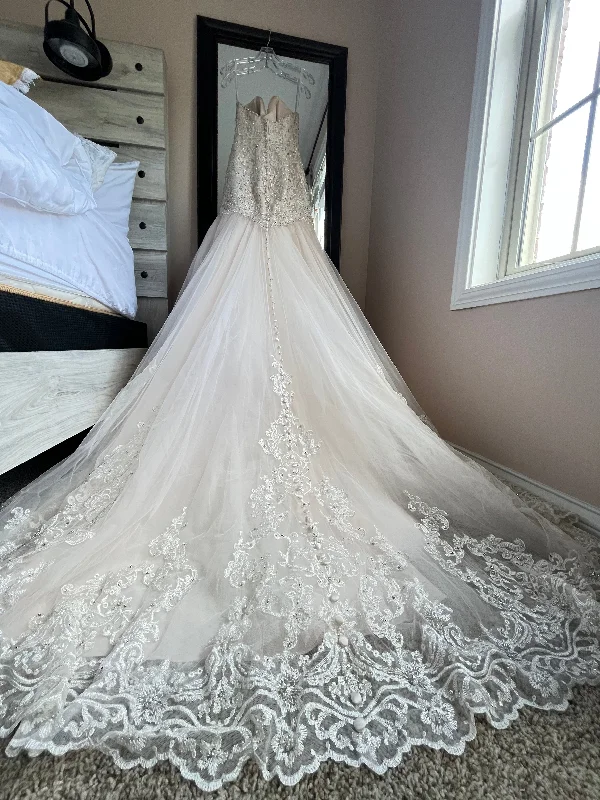 Online Only Allure Bridals Baroque Waistline Strapless