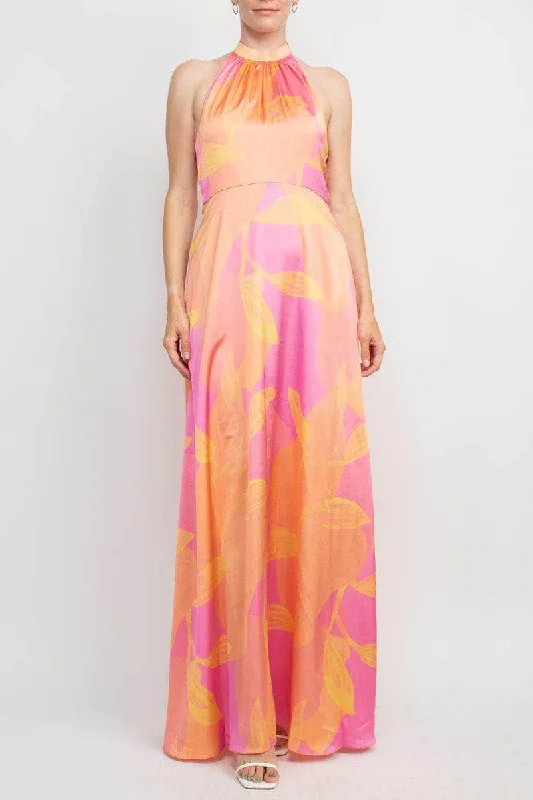 Buy Now Aidan Mattox MN1E206693 - Sleeveless Halter Long Dress