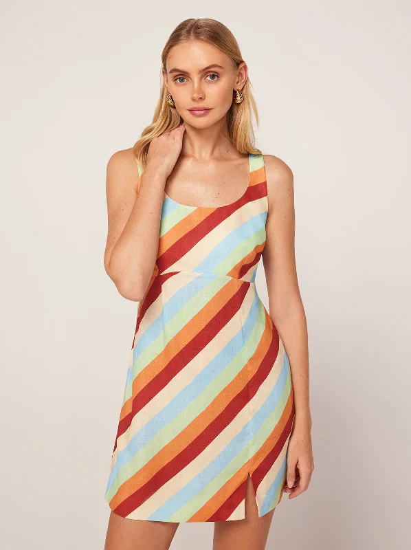 Best Deals Connie Multi Stripe Mini Dress