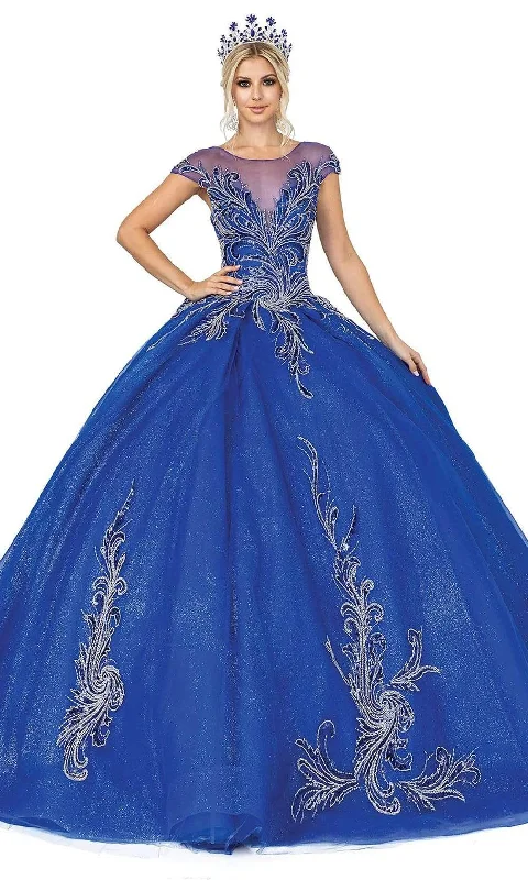 Deal of the Week Dancing Queen - 1646 Illusion Beaded Glittery Dress