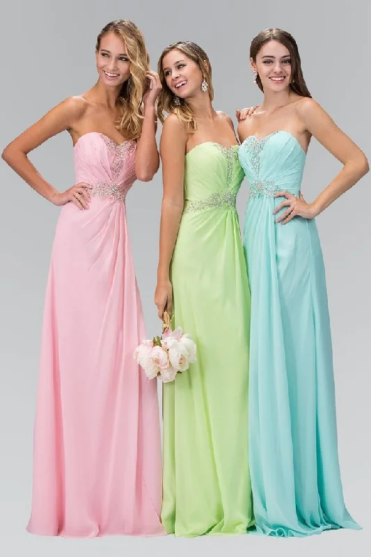 Can't Miss Elizabeth K Strapless Sweetheart Crystal Jeweled Long Dress GL2060 - 1 Pc Pink in Size XL Available Can't Miss Elizabeth K Strapless Sweetheart Crystal Jeweled Long Dress GL2060 - 1 Pc Pink in Size XL Available