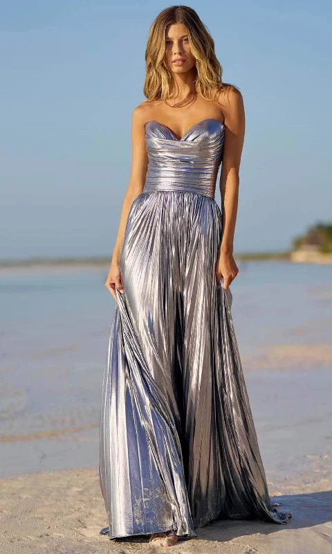 Act Fast Sherri Hill 56065 - Sweetheart Metallic Gown