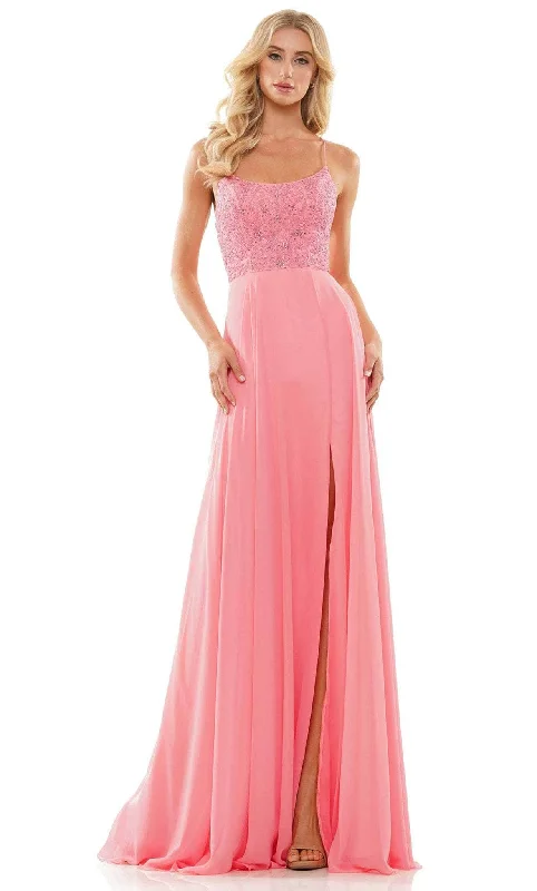 Midnight Sale Colors Dress 2933 - Beaded Prom Dress with Slit