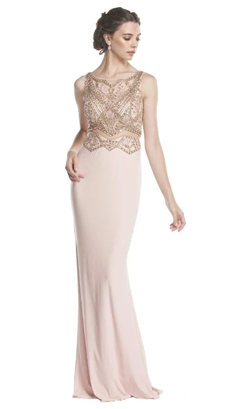 Bargain Prices Aspeed Design - Mock Two Piece Illusion Bateau Prom Dress