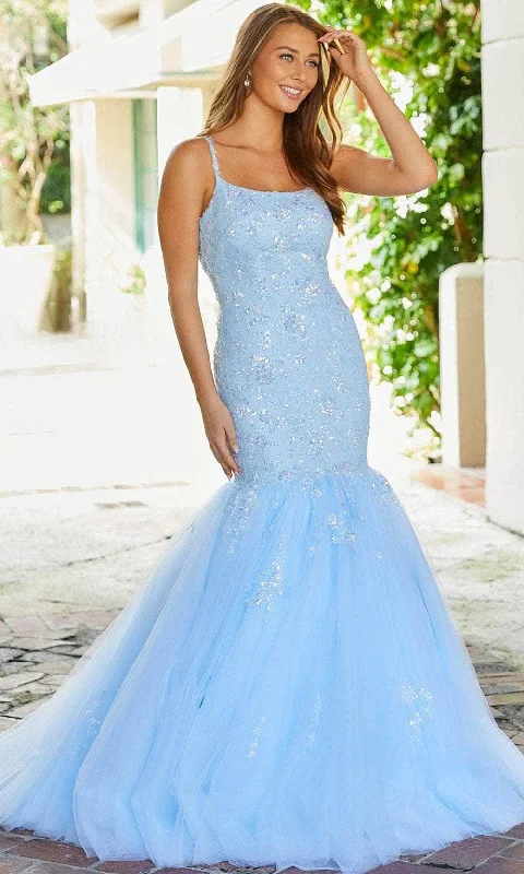 Time-Limited Offer Amarra 87339 - Scoop Embroidered Mermaid Evening Gown