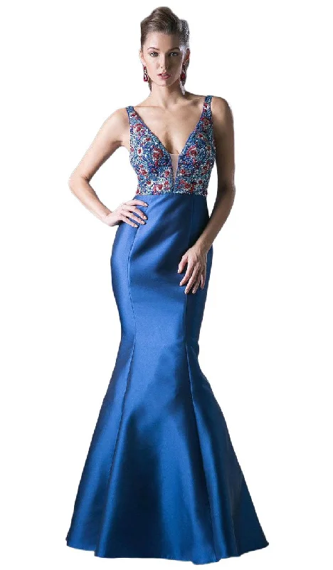Closeout Sale Cinderella Divine 13108 Plunging V-Neck Embellished Mermaid Gown - 1 pc Teal In Size 4 Available Closeout Sale Cinderella Divine 13108 Plunging V-Neck Embellished Mermaid Gown - 1 pc Teal In Size 4 Available
