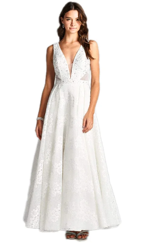 Stock Clearance Aspeed Design - Floral Lace Applique Wedding Dress