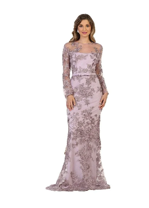 Deal of the Week May Queen Illusion Bateau Floral Lace Sheath Dress