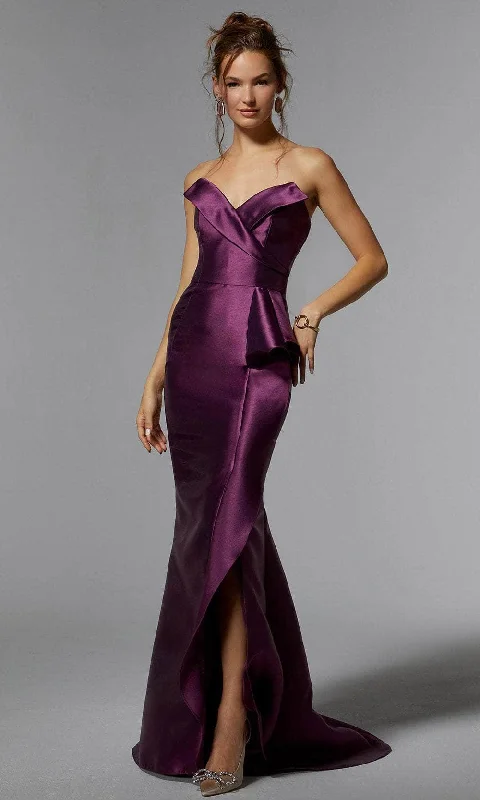 Special Savings MGNY By Mori Lee 72927 - Strapless Satin Evening Gown
