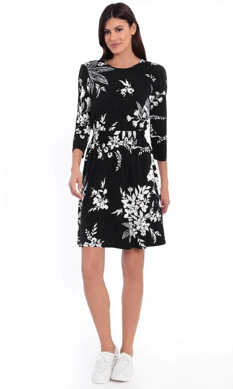 Online Exclusive London Times T5677M - Jewel Printed Cocktail Dress