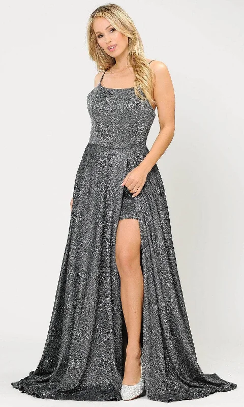 Bargain Blast Poly USA 8700 - Sleeveless Scoop Neck Long Gown