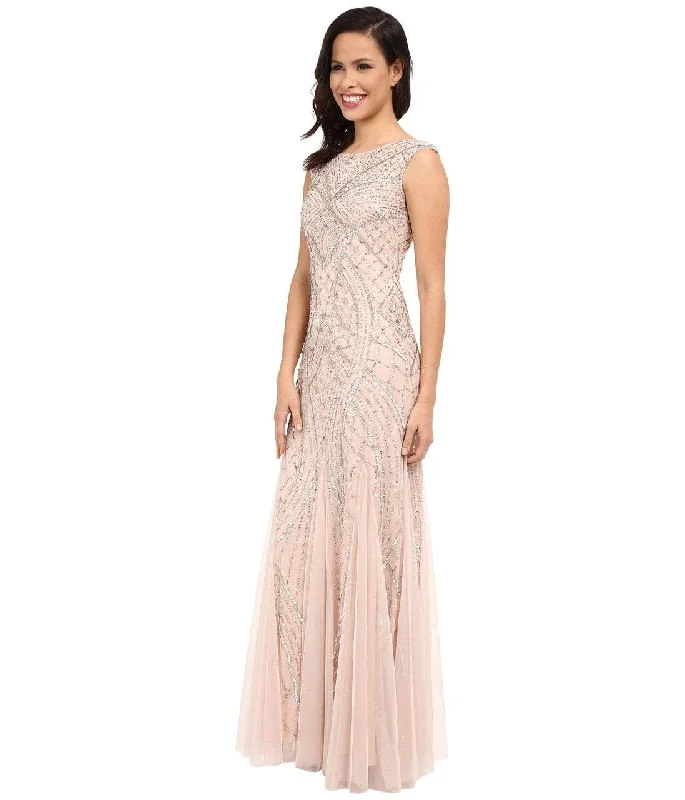 Bargain Prices Adrianna Papell 61910460 Sequin Embellished Sleeveless Godet Gown