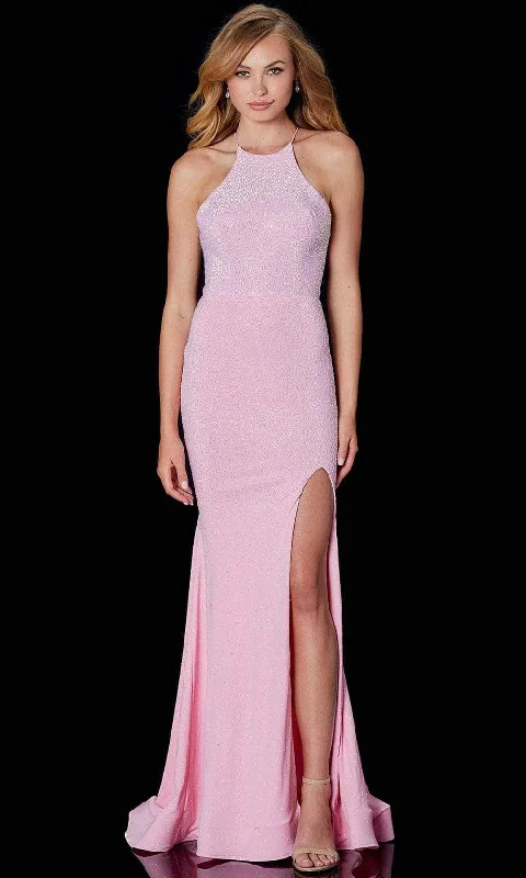 Discount Extravaganza Amarra 87316 - High Halter Beaded Evening Gown