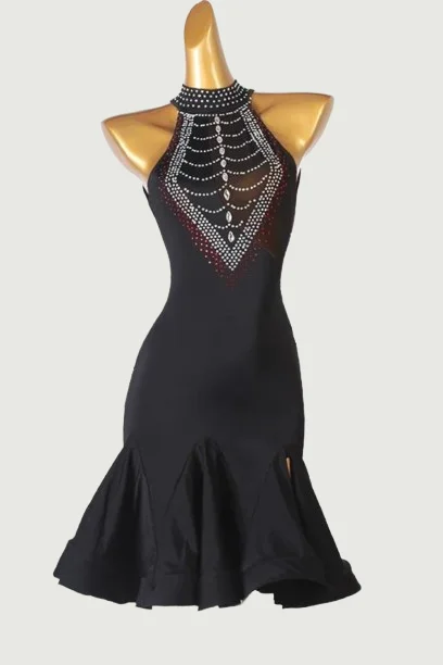 Price Cut Latin Competition Dance Skirt Women Black Sexy Sparkle Drill Latin Wear Professional Latin Dress Price Cut Latin Competition Dance Skirt Women Black Sexy Sparkle Drill Latin Wear Professional Latin Dress
